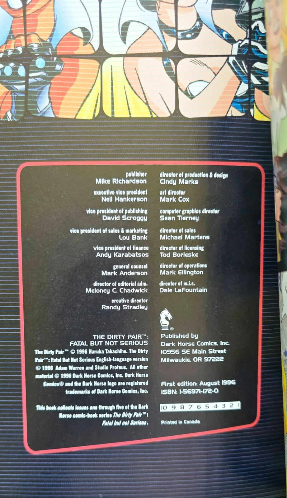 The Dirty Pair: Fatal But Not Serious - Adam Warren (1st Edition, 1996)