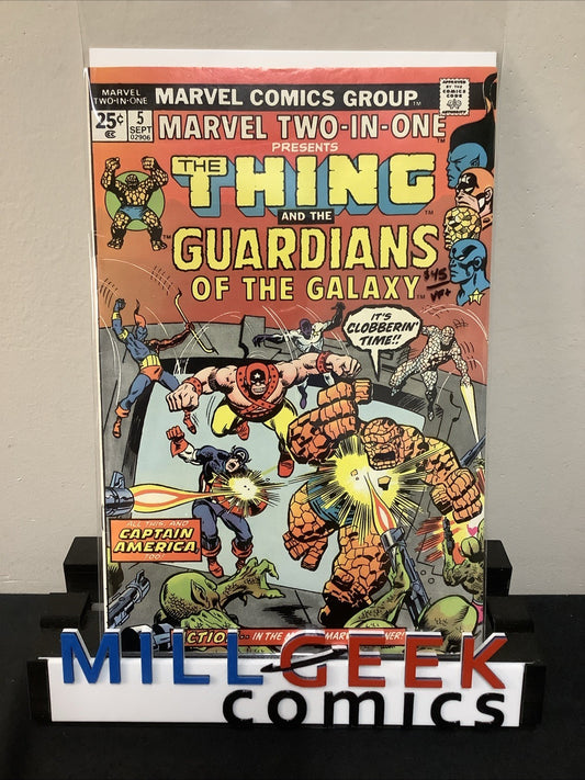 Marvel Two-in-One #5 (Marvel Comics September 1974) VF+ (8.5) Steve Gerber