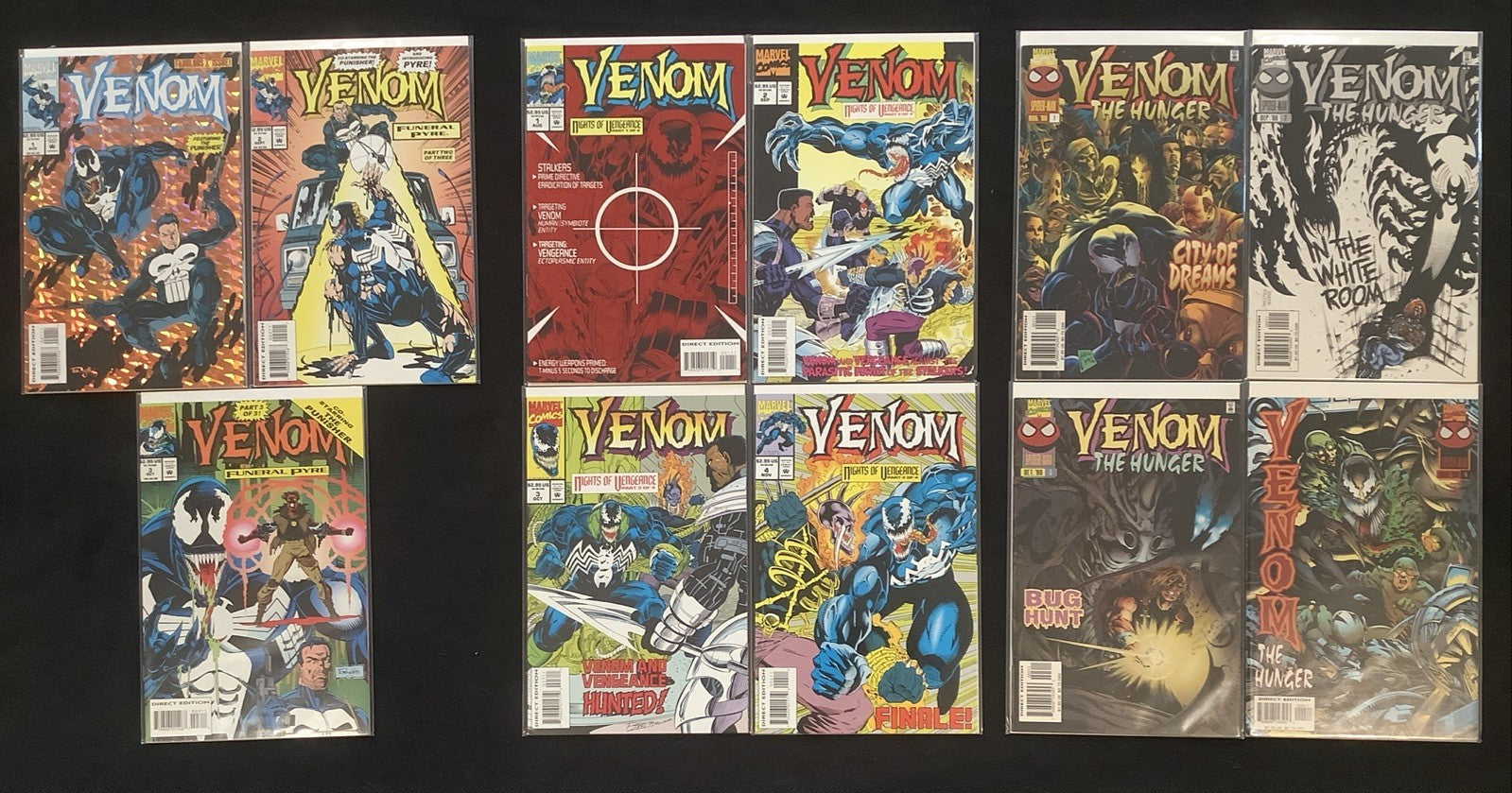 Venom Comic Bundle: Funeral Pyre, Nights Of Vengeance, The Hunger, All Complete