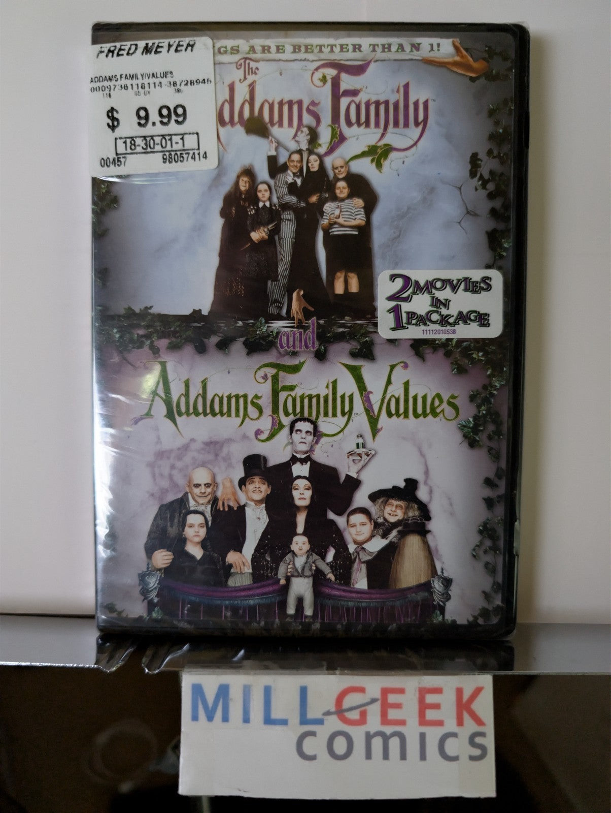 The Addams Family / The Addams Family Values, 2 Movie Combo (DVD) -JD