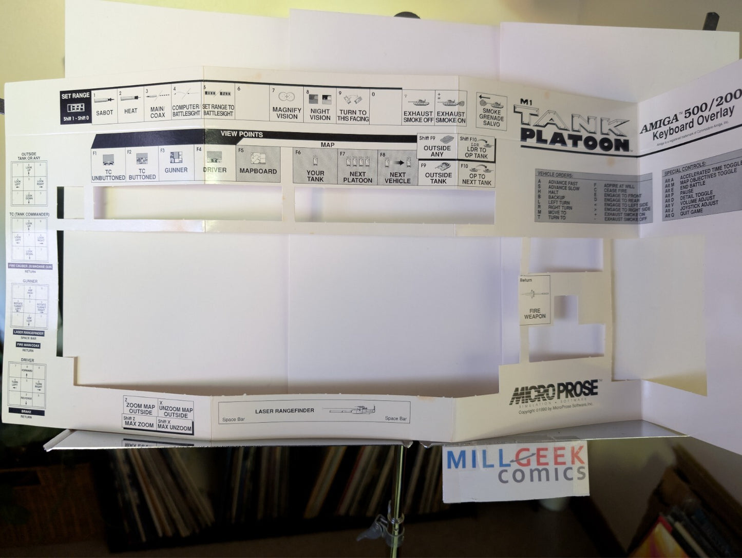M1 Tank Platoon (Amiga) Big Box with Manuals NO DISKS -JD