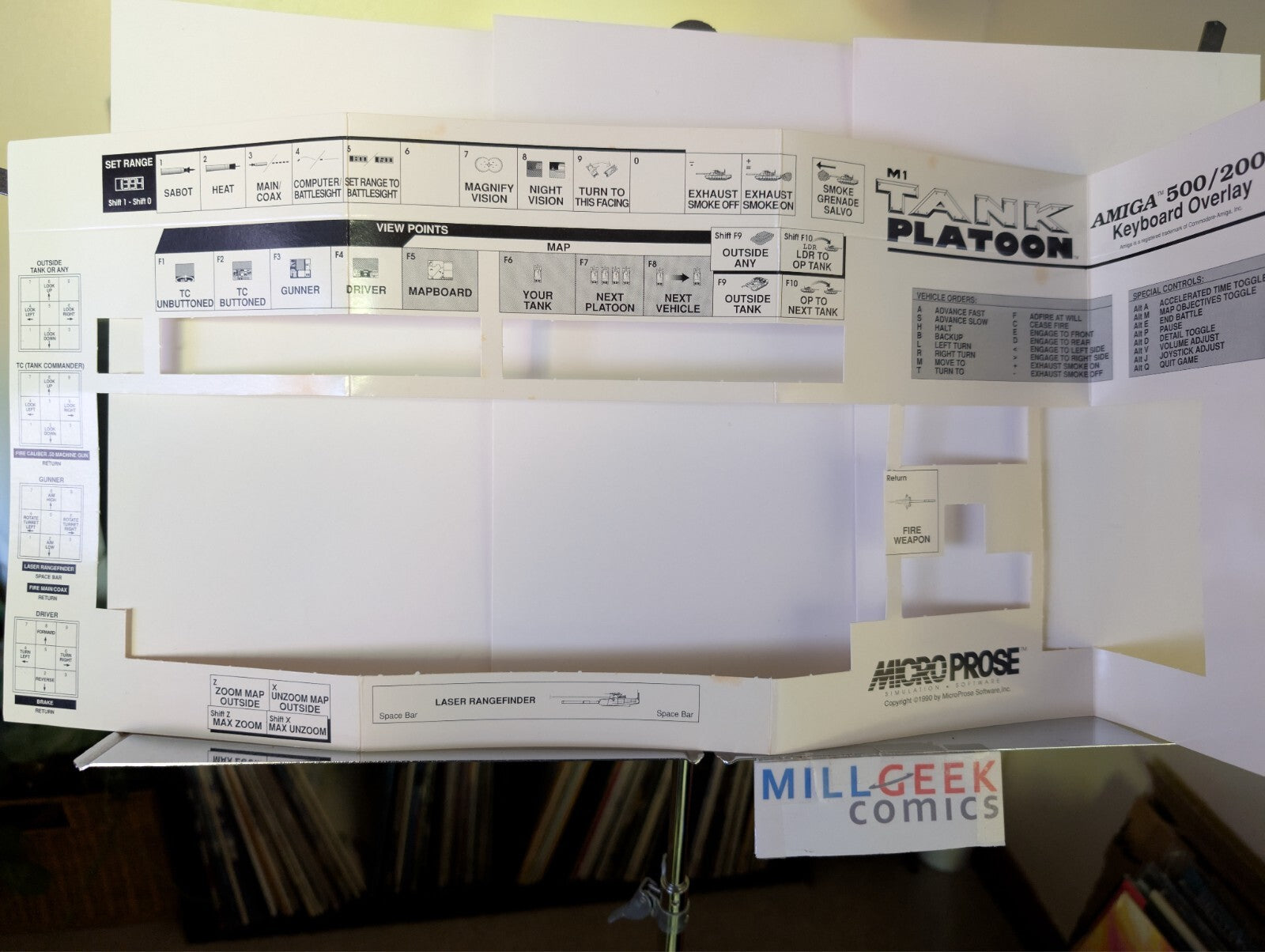 M1 Tank Platoon (Amiga) Big Box with Manuals NO DISKS -JD