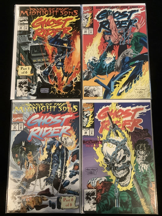 Ghost Rider #28-31 Comic Lot, Marvel, 1st App The Midnight Sons, MCU Spec