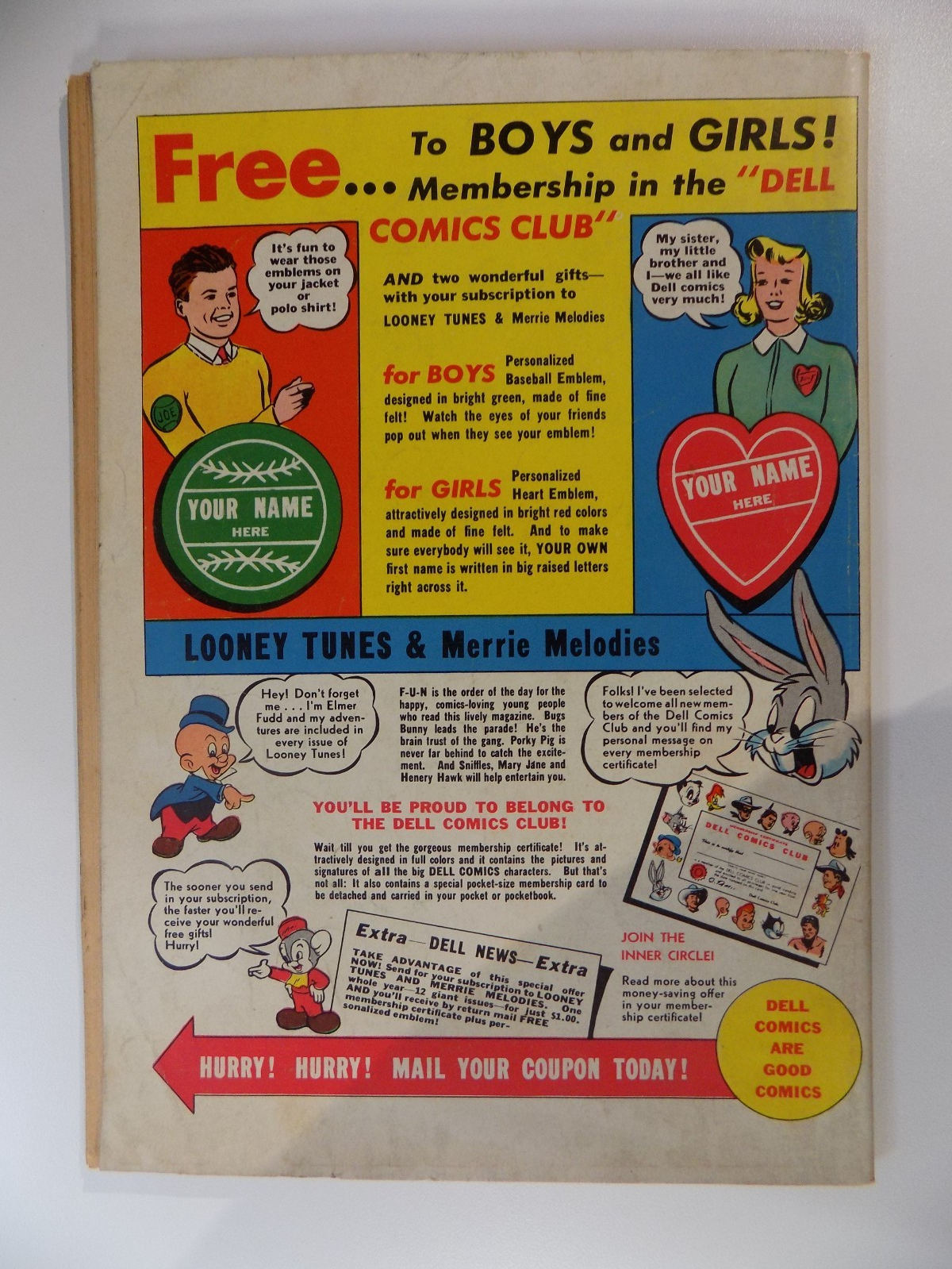 Looney Tunes & Merrie Melodies #105 Dell Comic July 1950 Fine/Very Fine