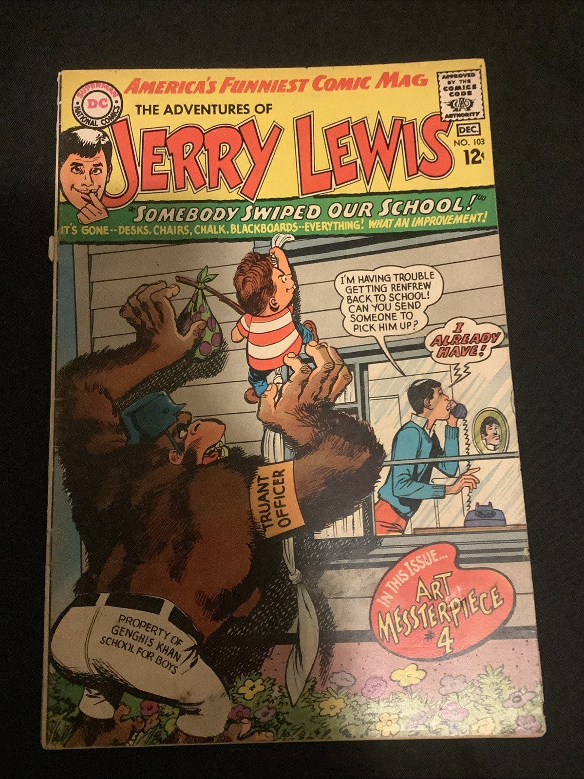 Adventures of Jerry Lewis #103, VG/F (5.0) Cover Detached Top Staple, Neal Adams