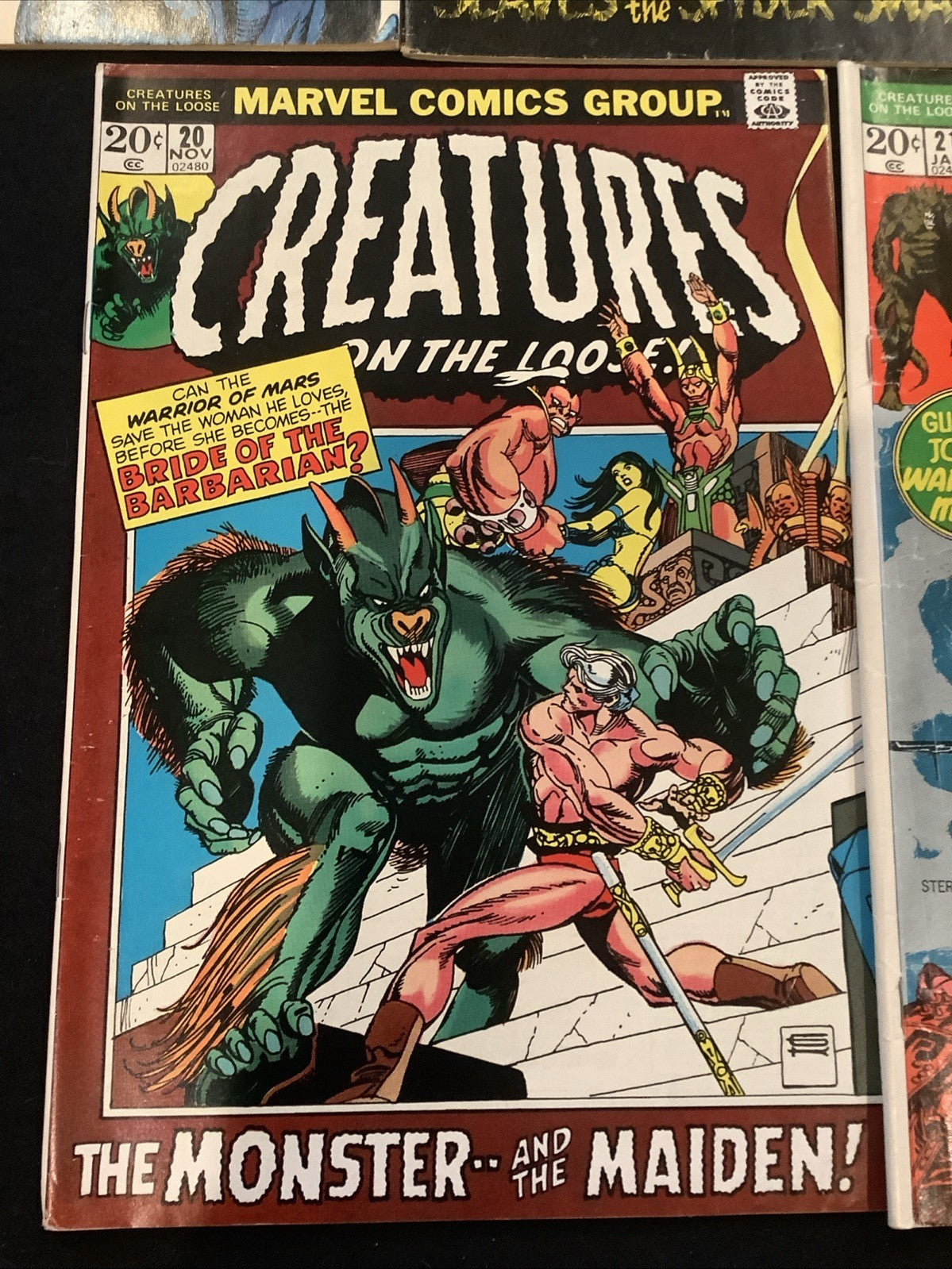 Creatures on the Loose #16-21 + Monsters On The Prowl #16 Comic Lot, Thulsa Doom