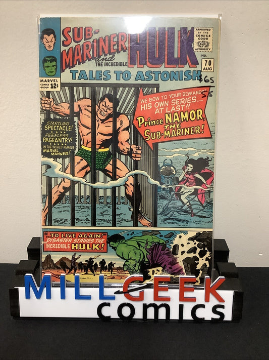 Tales to Astonish #70 (1965) F- (5.5) Stan Lee/Jack Kirby, Hulk And Sub-Mariner