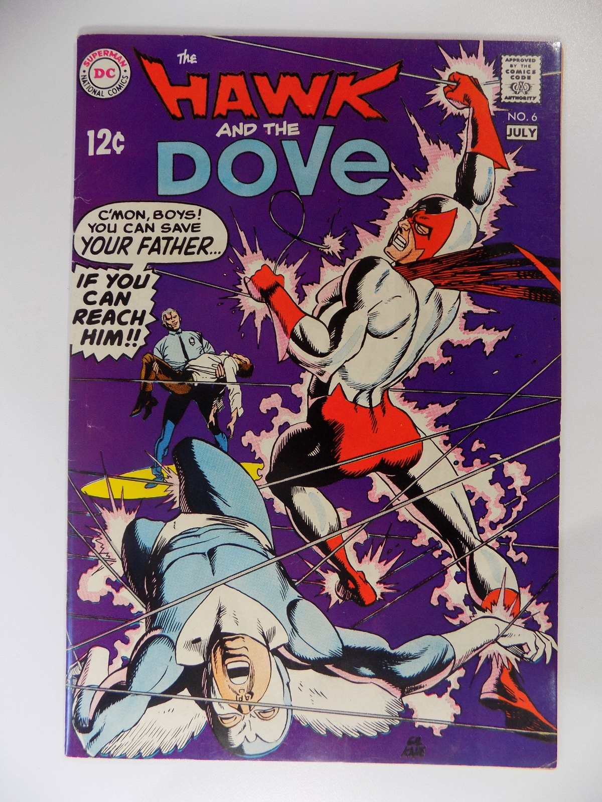 Hawk and the Dove #6 DC Comic July 1969 Fine/Very Fine