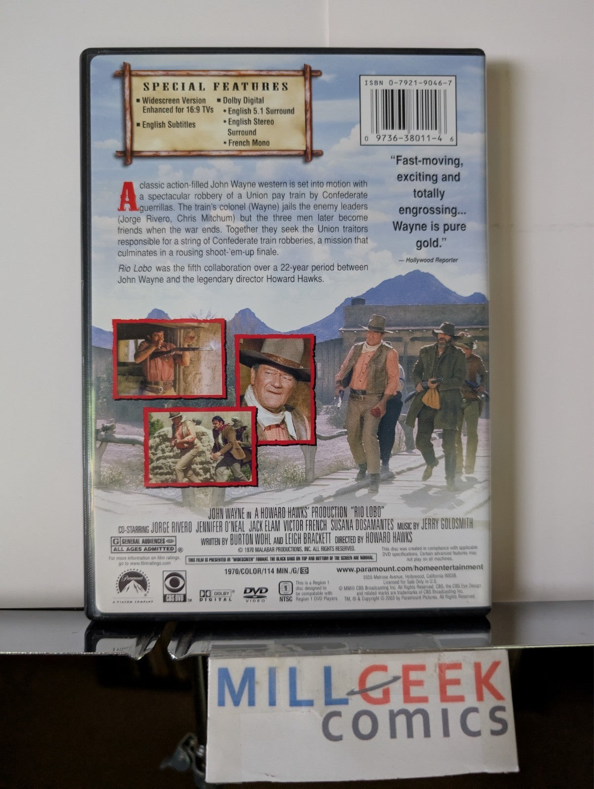 John Wayne in Rio Lobo / El Dorado / Big Jake / 3 Movie Set (DVD) Like New -JD