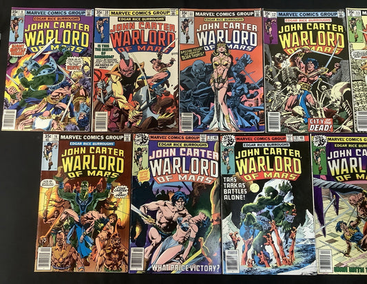 John Carter Warlord of Mars #9-28 + Annuals #1-3 Comic Lot, Reader Copies
