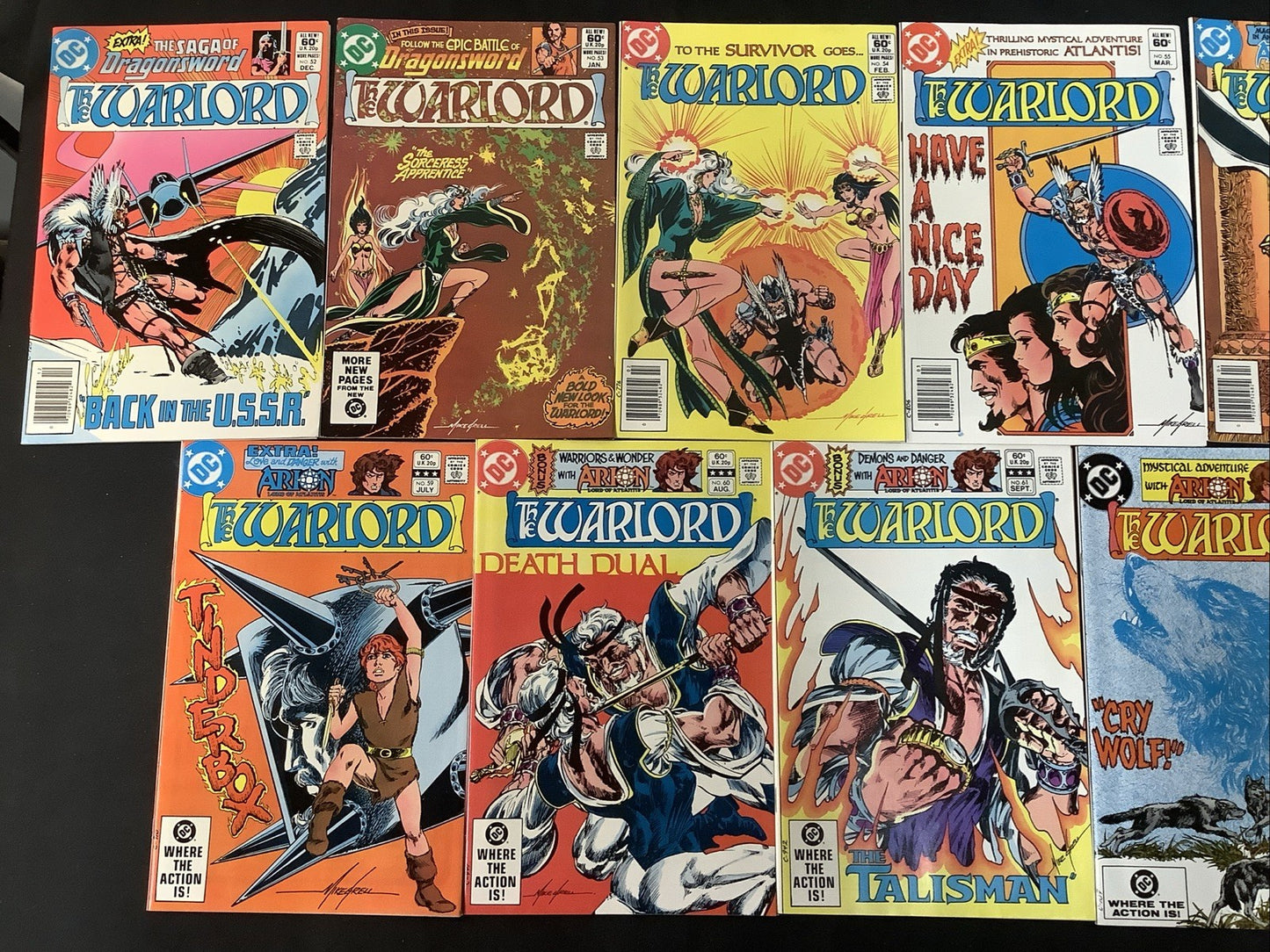 Warlord #1-86 + Annuals #1-4 & 1st Issue Special #8, 1st App Warlord, See Pics