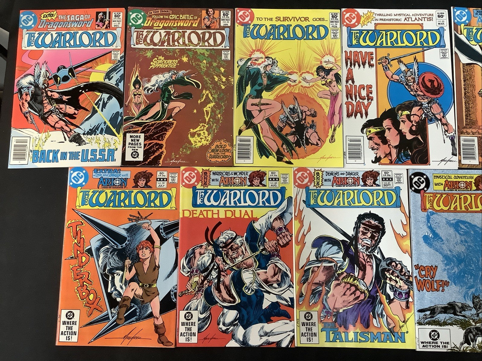 Warlord #1-86 + Annuals #1-4 & 1st Issue Special #8, 1st App Warlord, See Pics