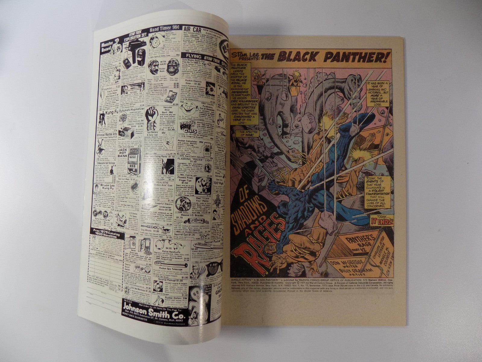 Jungle Action #17 Marvel Comic September 1975 Near Mint-