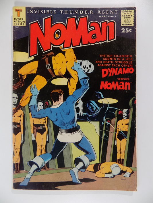 NoMan #2 Tower Comic March 1967 Fine+