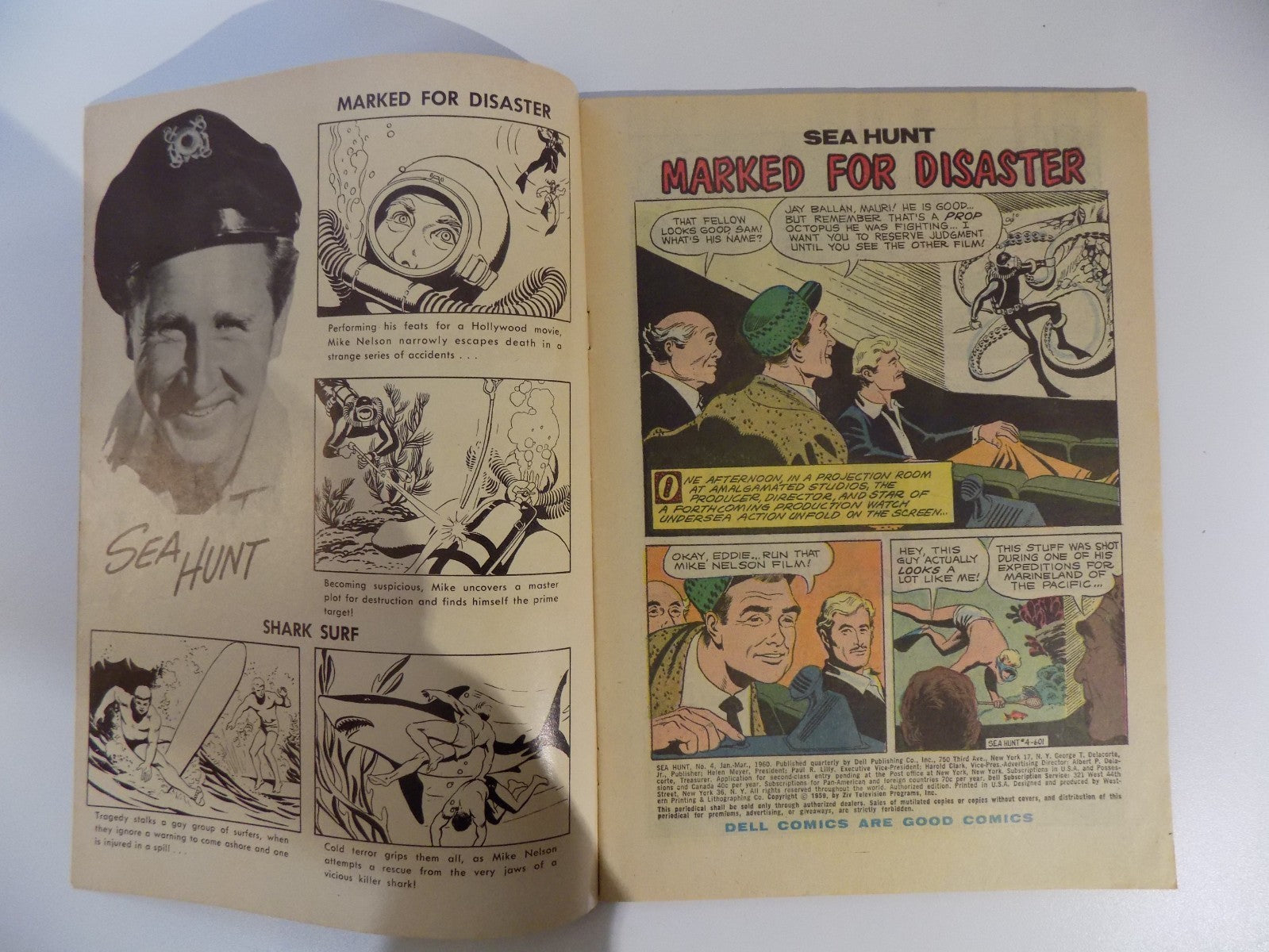 Sea Hunt #4 Dell Comic March 1960 Fine+