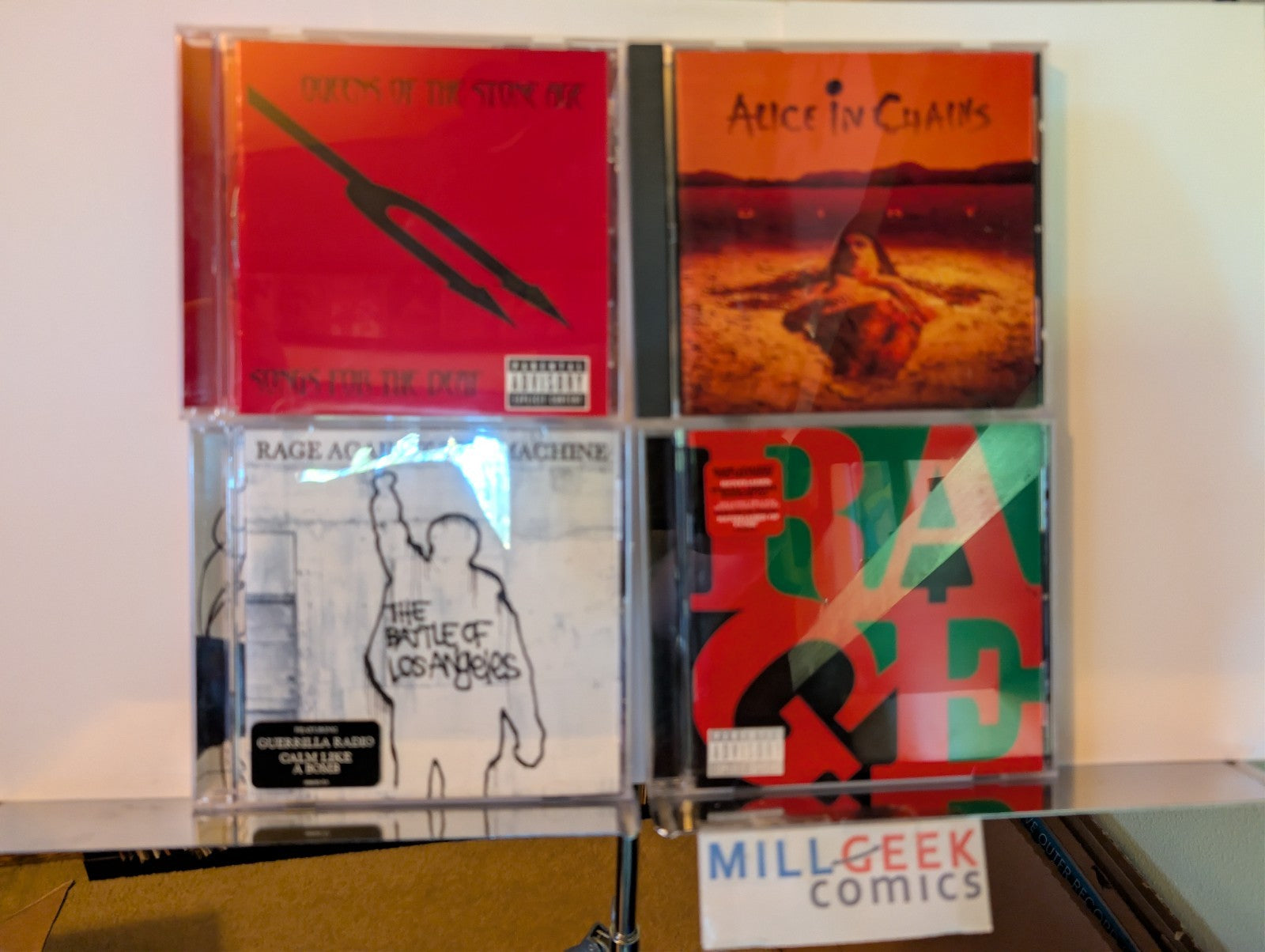 Alternative Music 4 CD lot (Queens of the Stone Age, Alice in Chains, Rage)-JD