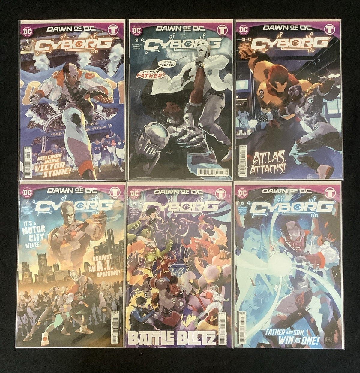 Cyborg #1-6 Complete Comic Series, DC Comics, Morgan Hampton/Tom Raney, 2023