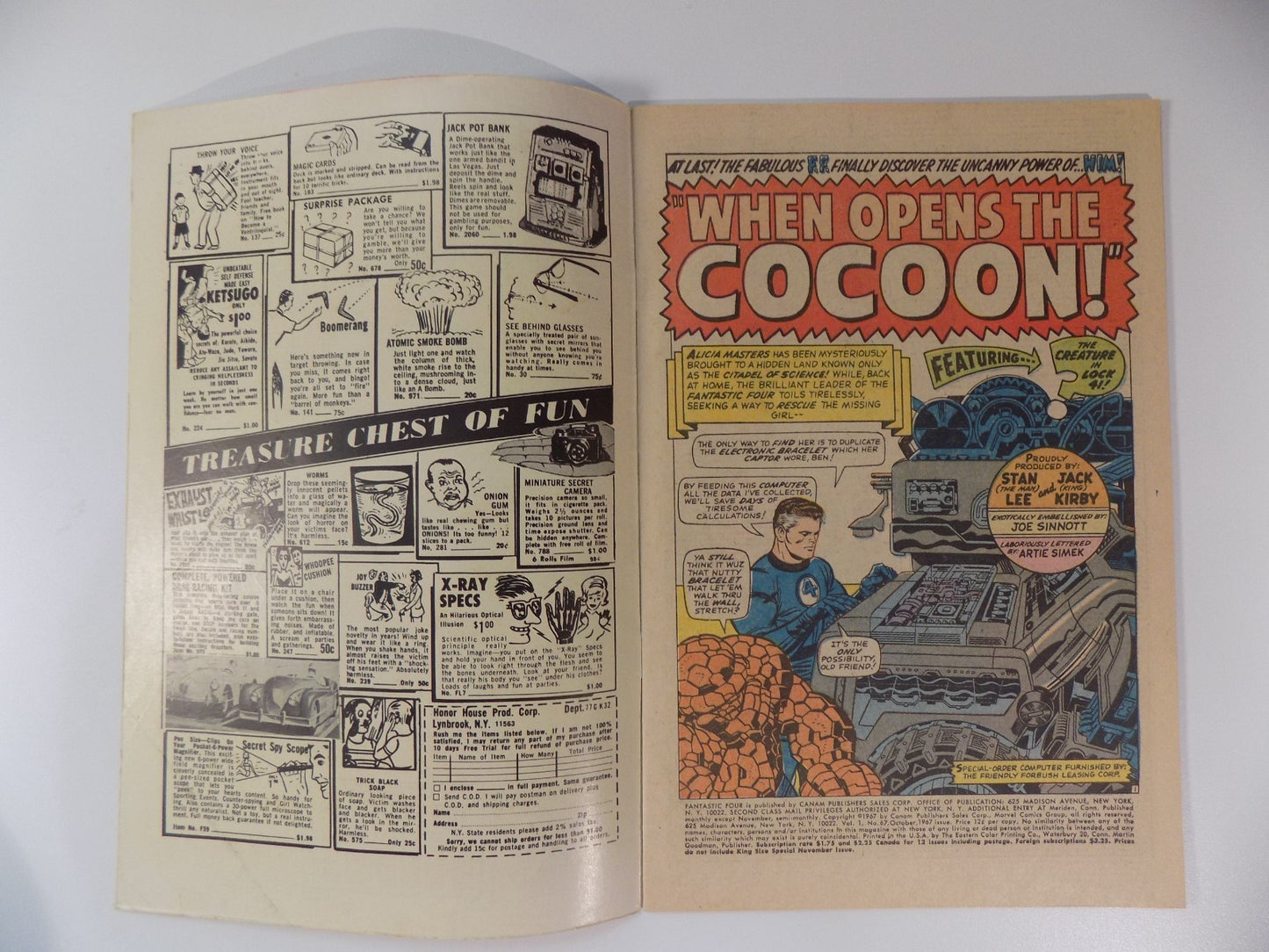 Fantastic Four #67 Marvel Comic October 1967 Fine