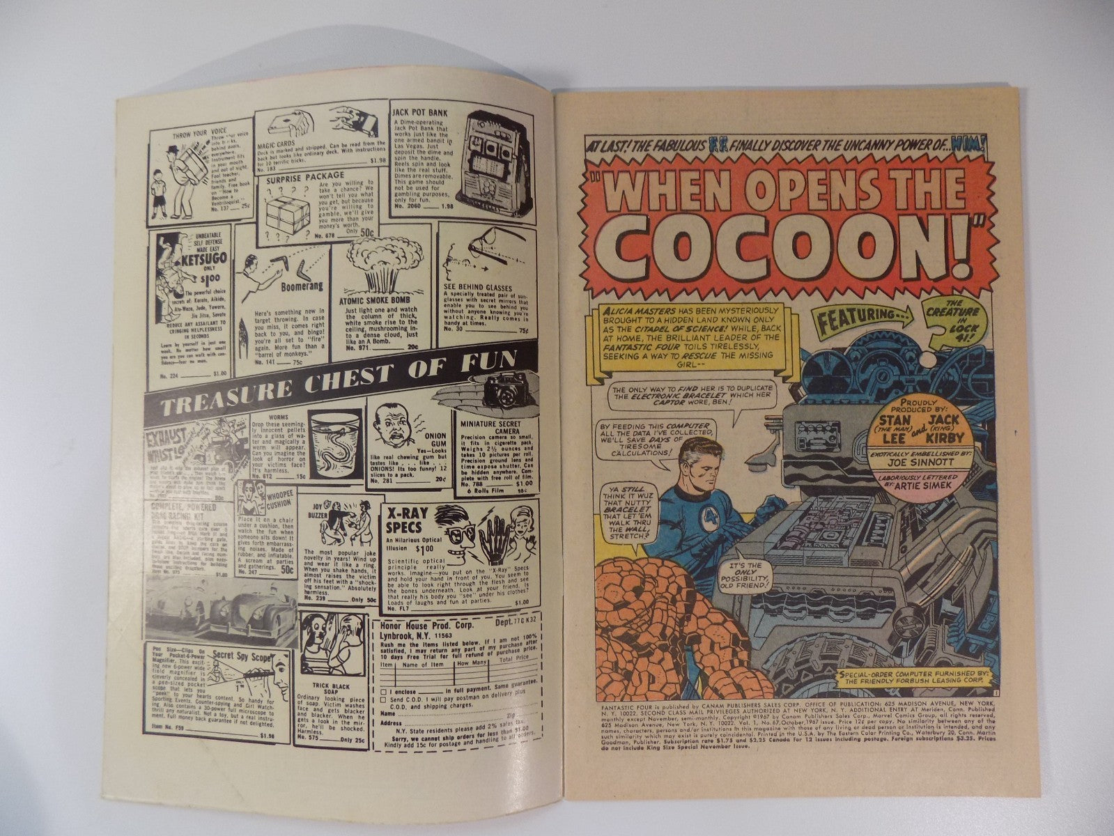 Fantastic Four #67 Marvel Comic October 1967 Fine