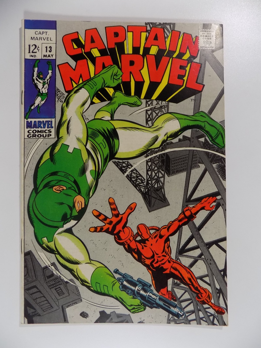 Captain Marvel #13 Marvel Comic May 1969 Very Fine-