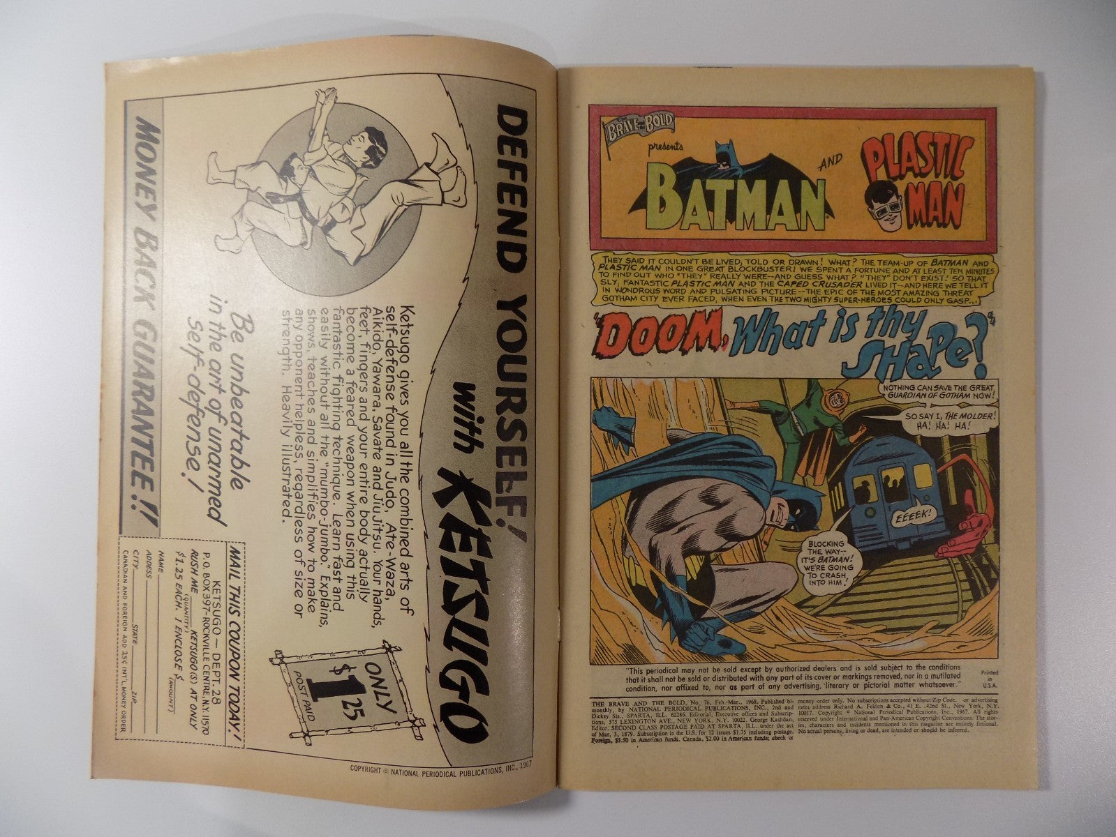 Brave and the Bold #76 DC Comic March 1968 Fine+