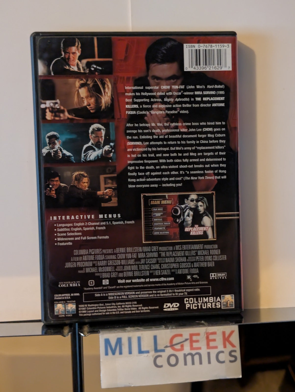 No Escape / Hard to Kill / The Replacement Killers, 3 Action Movie Set (DVD) -JD