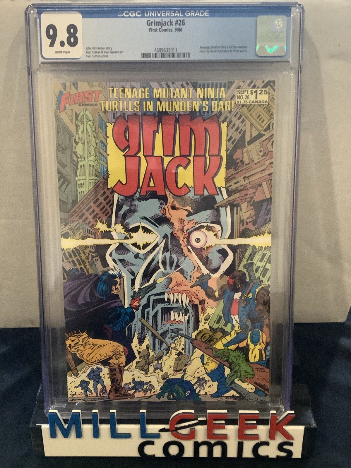 Grimjack #26, CGC Graded 9.8 (NM/M) John Ostrander, Kevin Eastman, 1986