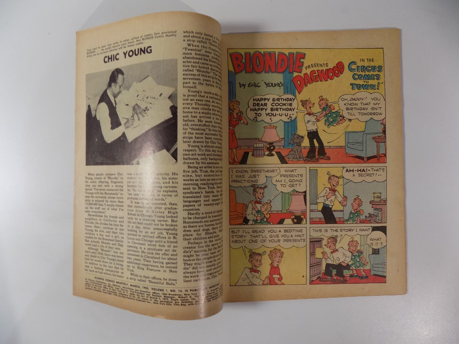 Blondie #16 Harvey Comic 1st Harvey Blondie! March 1950 Fine+