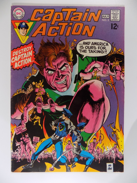 Captain Action #5 DC Comic july 1969 Fine+