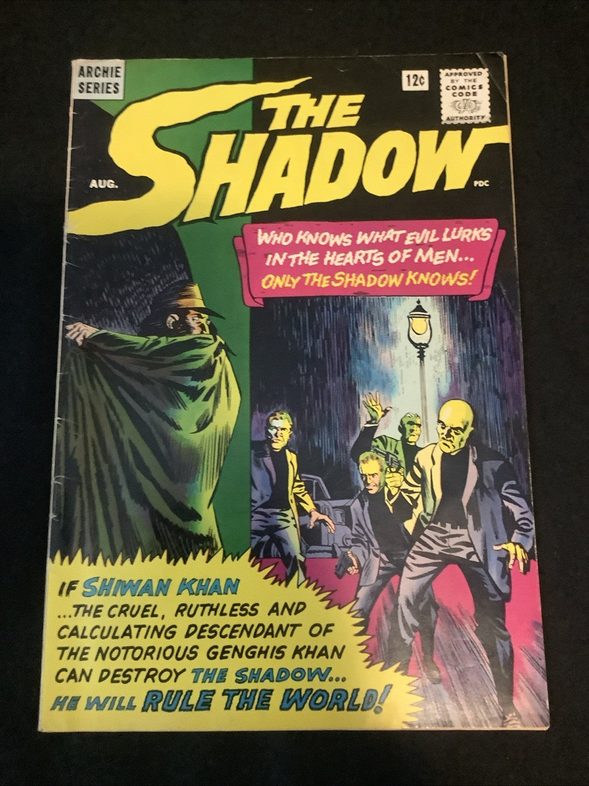 The Shadow #1 (ARCHIE COMICS Publications, Inc. August 1964) Fine (6.0)