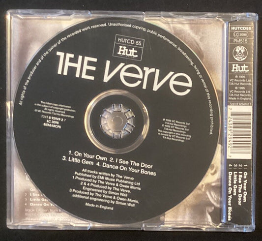 THE VERVE On Your Own (CD single, UK Import, 3 Unreleased Singles, Like New) -JD