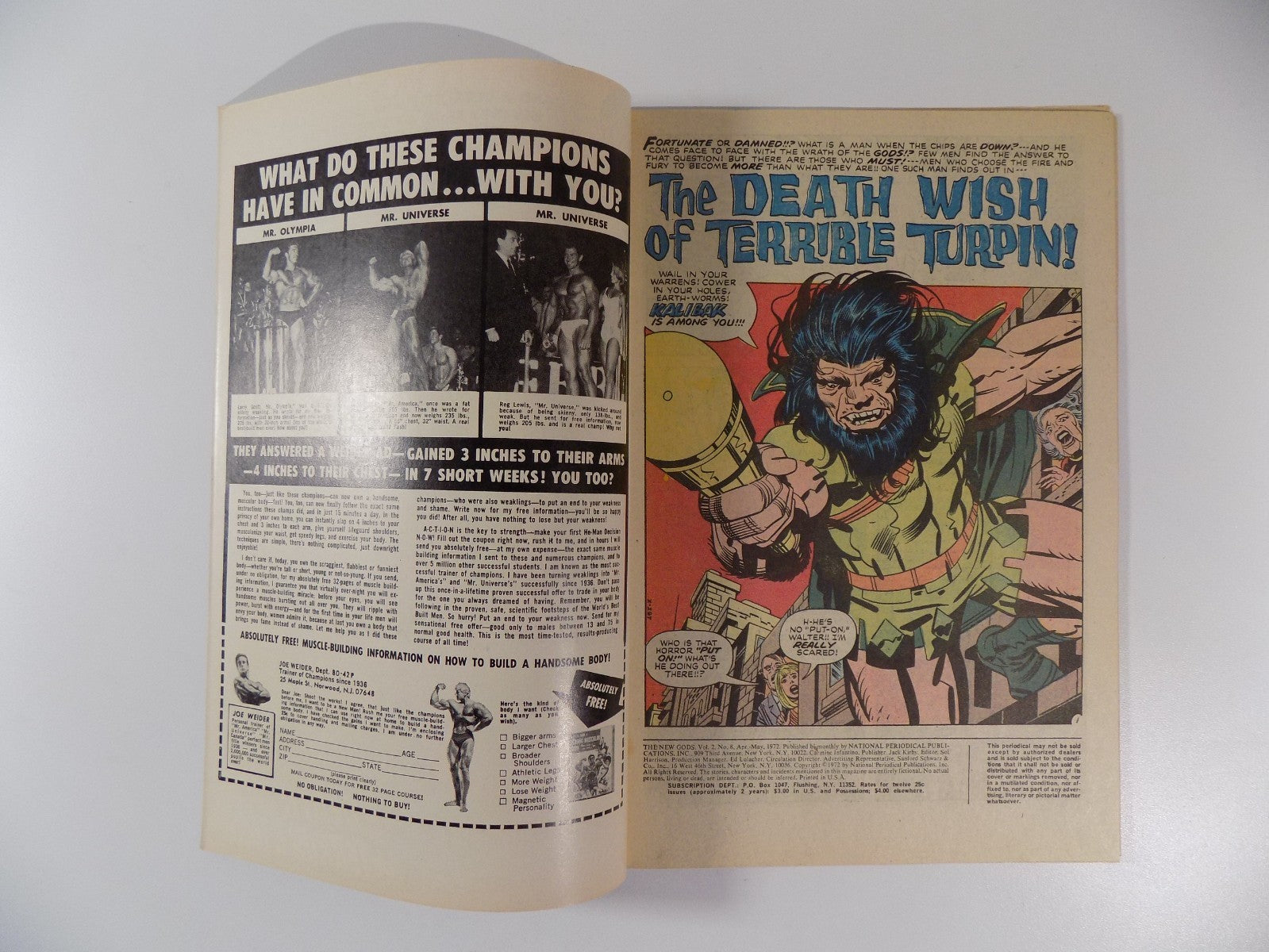 New Gods #8 DC Comic May 1972 Very Fine/Near Mint