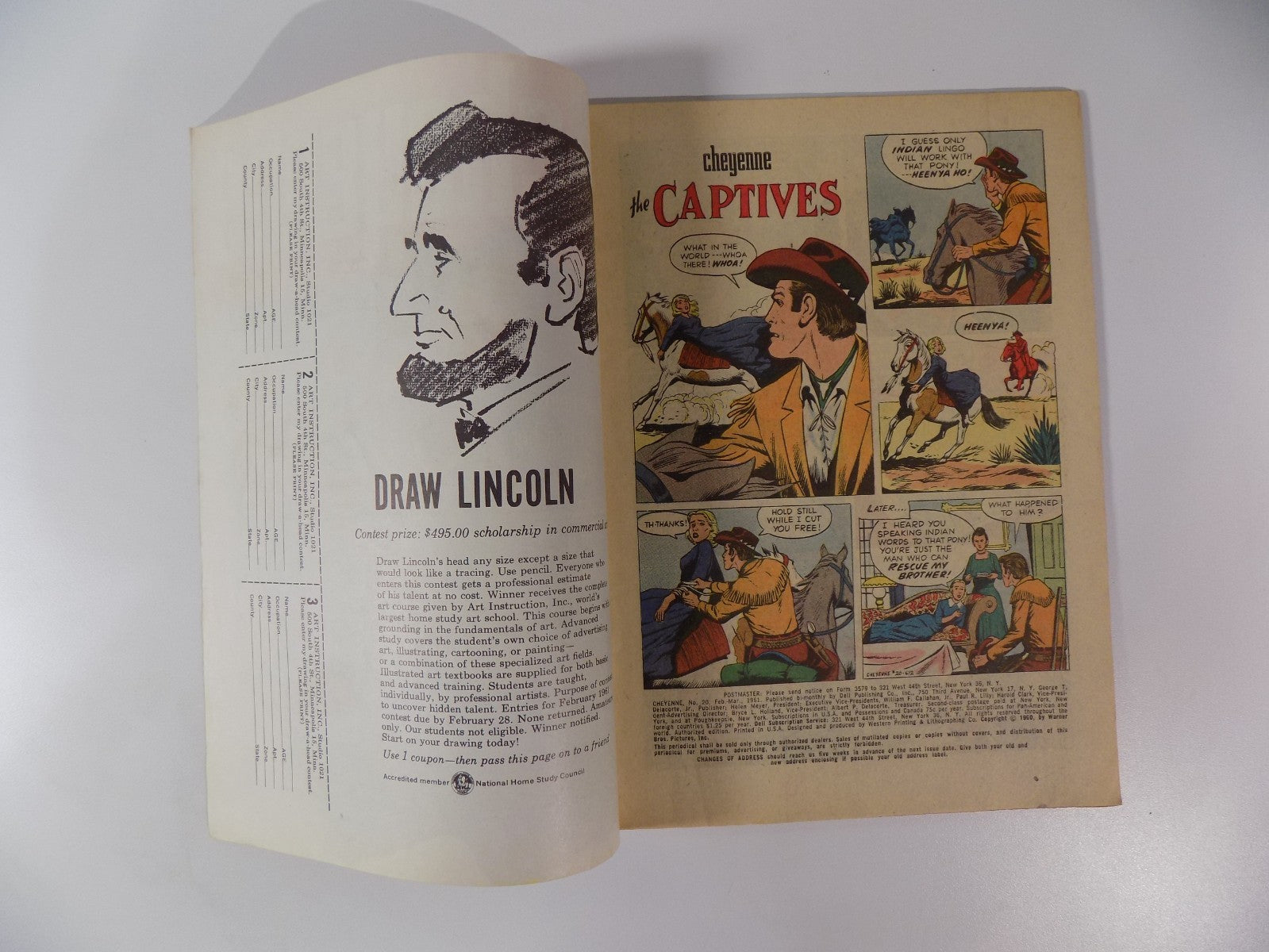 Cheyenne #20 Dell Comic March 1961 Fine/Very Fine