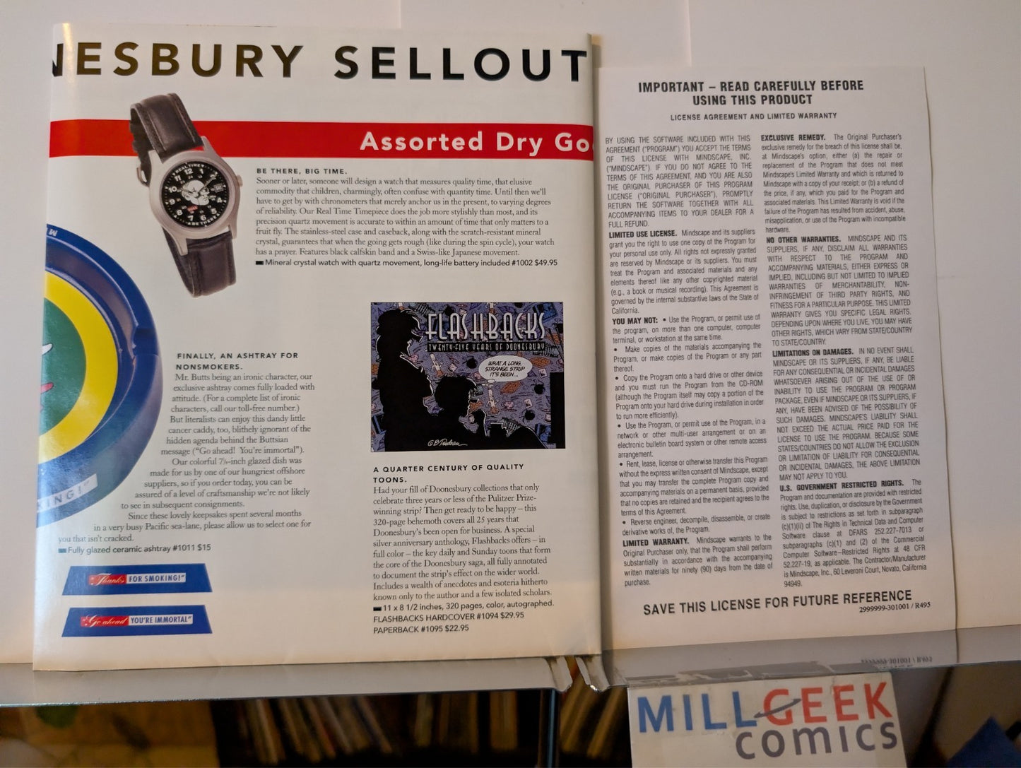 Doonesbury Flashbacks: 25 Years of Serious Fun PC CD-ROM -JD