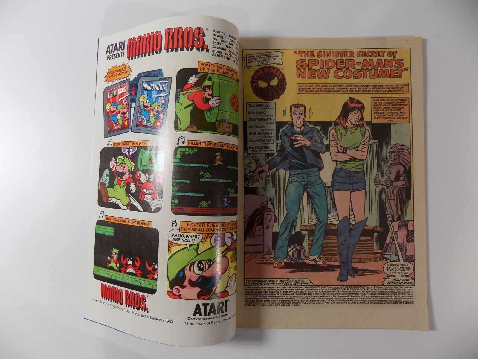 Amazing Spider-Man #258 Marvel Comic Very Fine/Near Mint November 1984