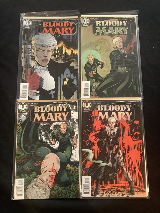 Bloody Mary #1-4 Complete Comic Set, DC Comics, Garth Ennis, Carlos Ezquerra