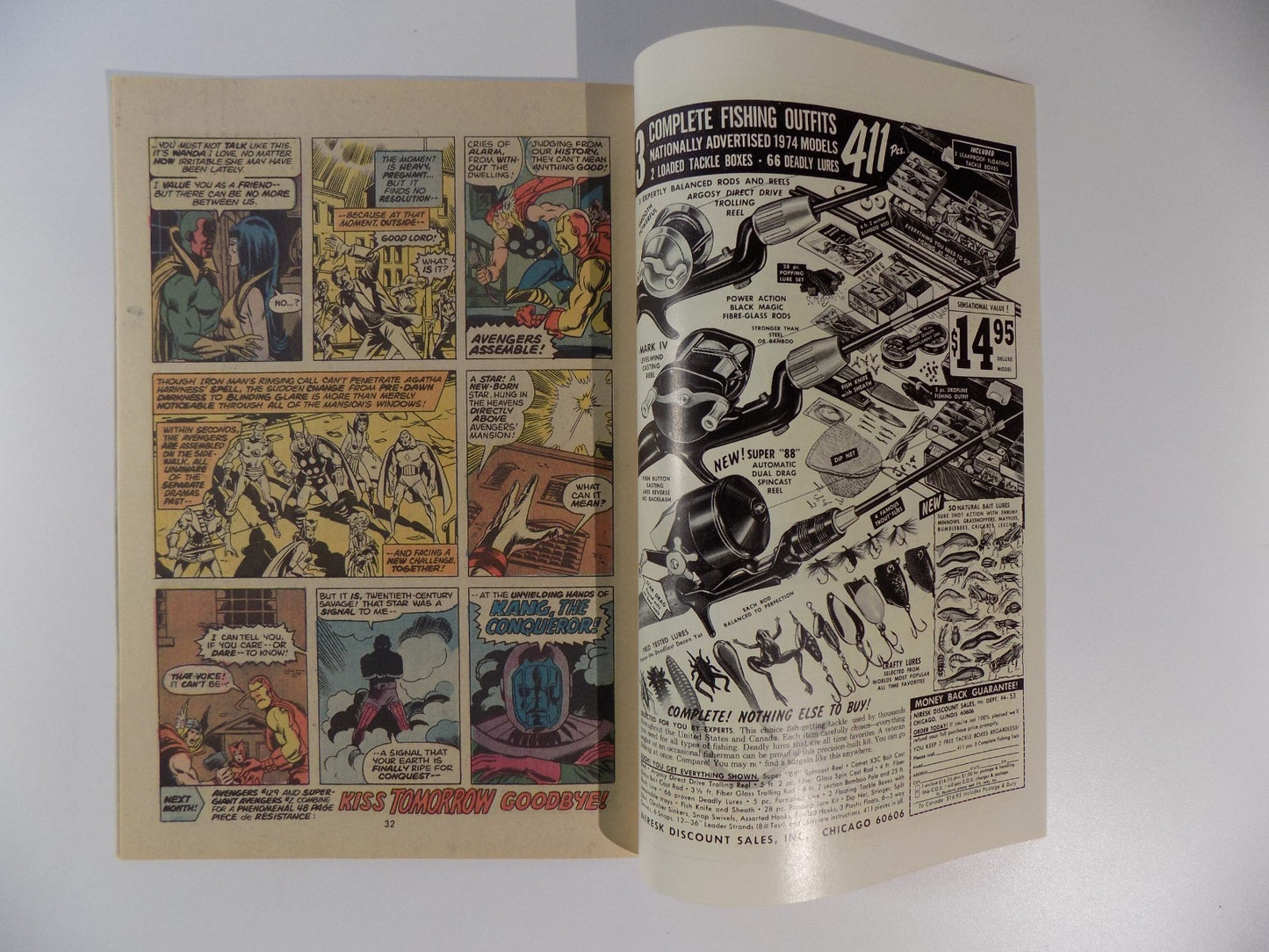 Avengers #128 Marvel Comic October 1974 Very Fine+