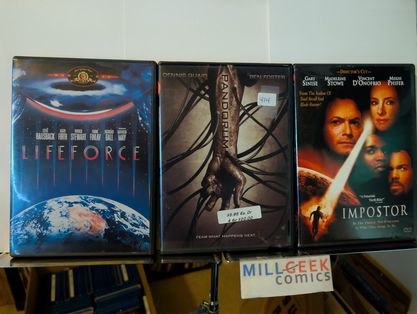 Lifeforce / Pandorum / Impostor, 3 Sci-Fi Horror Movies (DVD) -JD