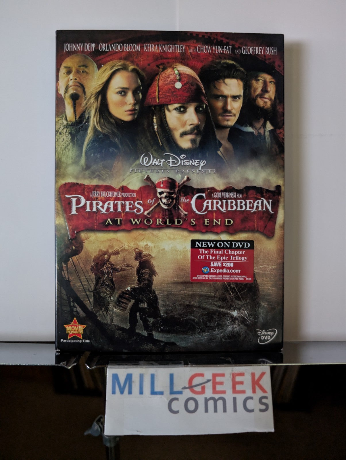 Pirates of the Caribbean, 3 Movie Collection (DVD) Like New -JD