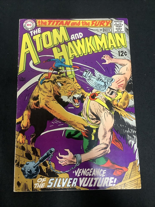 The Atom & Hawkman #39 (DC Comics October-November 1968) VF- (7.5) Gardner Fox