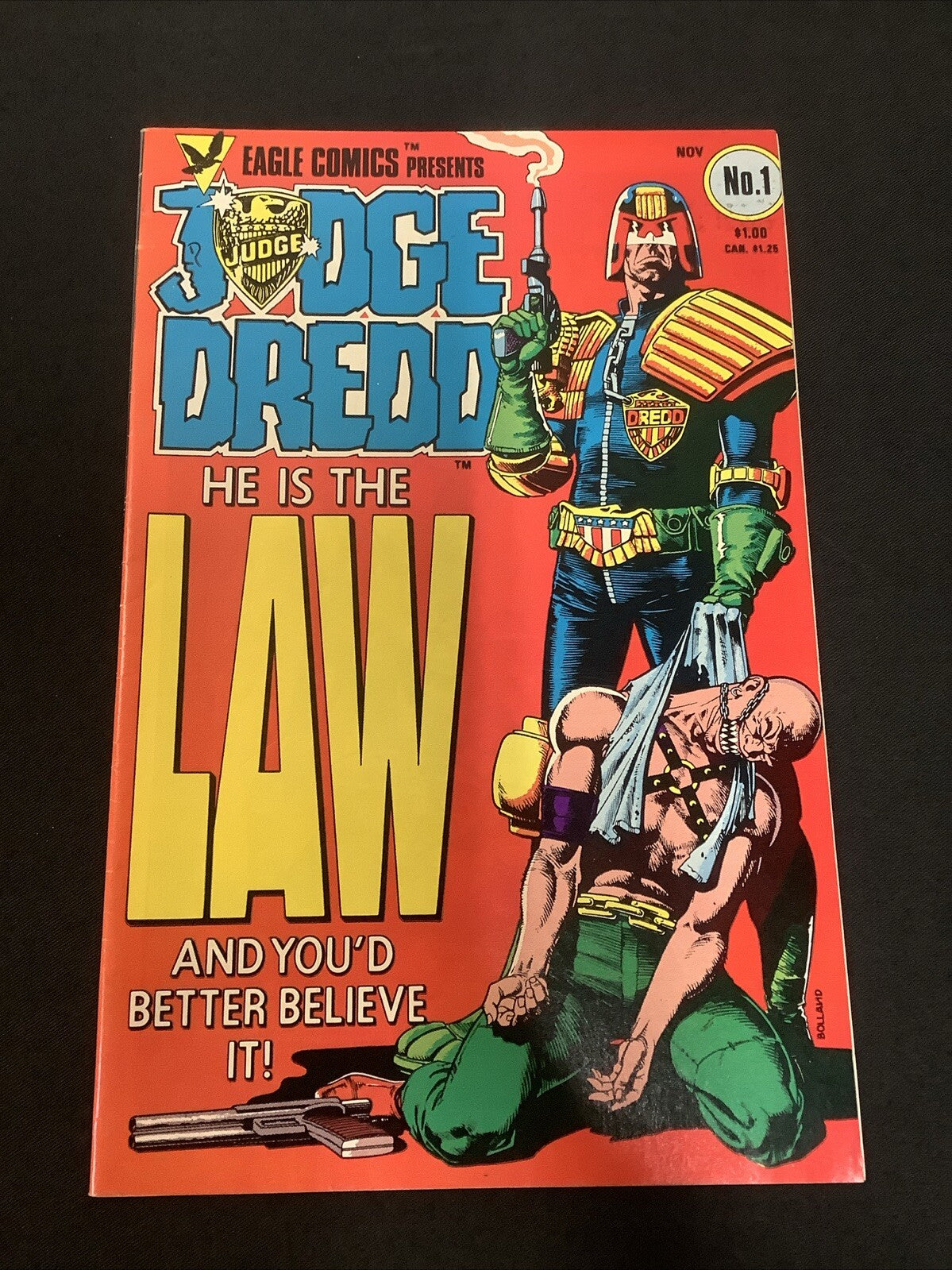 Judge Dredd #1 (Eagle Comics 1983) VF- (7.5) 1st American App Of Judge Dredd