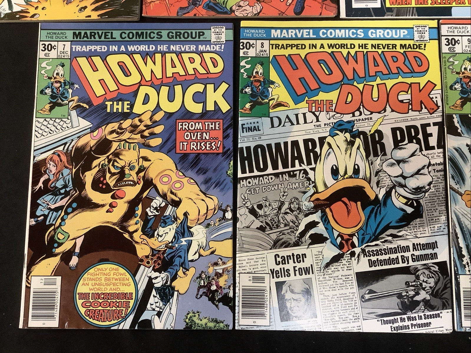 Howard the Duck #2-9 + Annual #1 Comic Lot, Marvel, Steve Gerber/Gene Colan