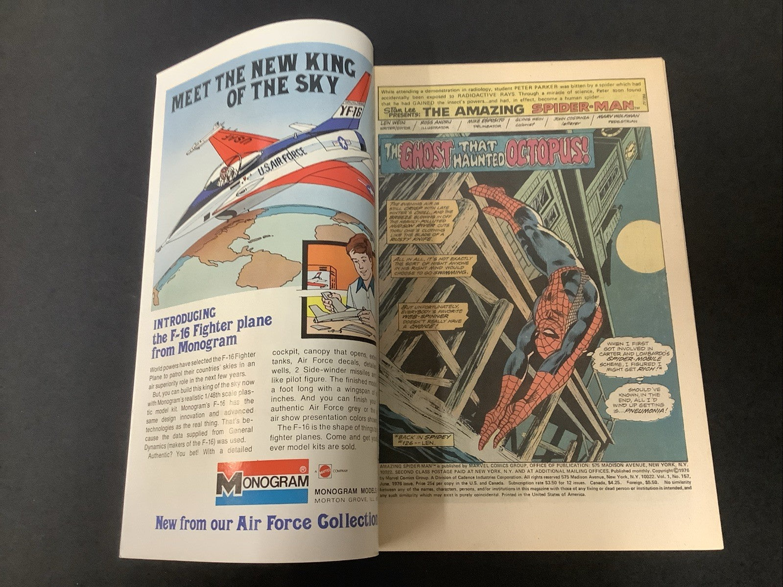 Amazing Spider-Man #157 (Marvel Comics June 1976) VF+ (8.5) John Romita