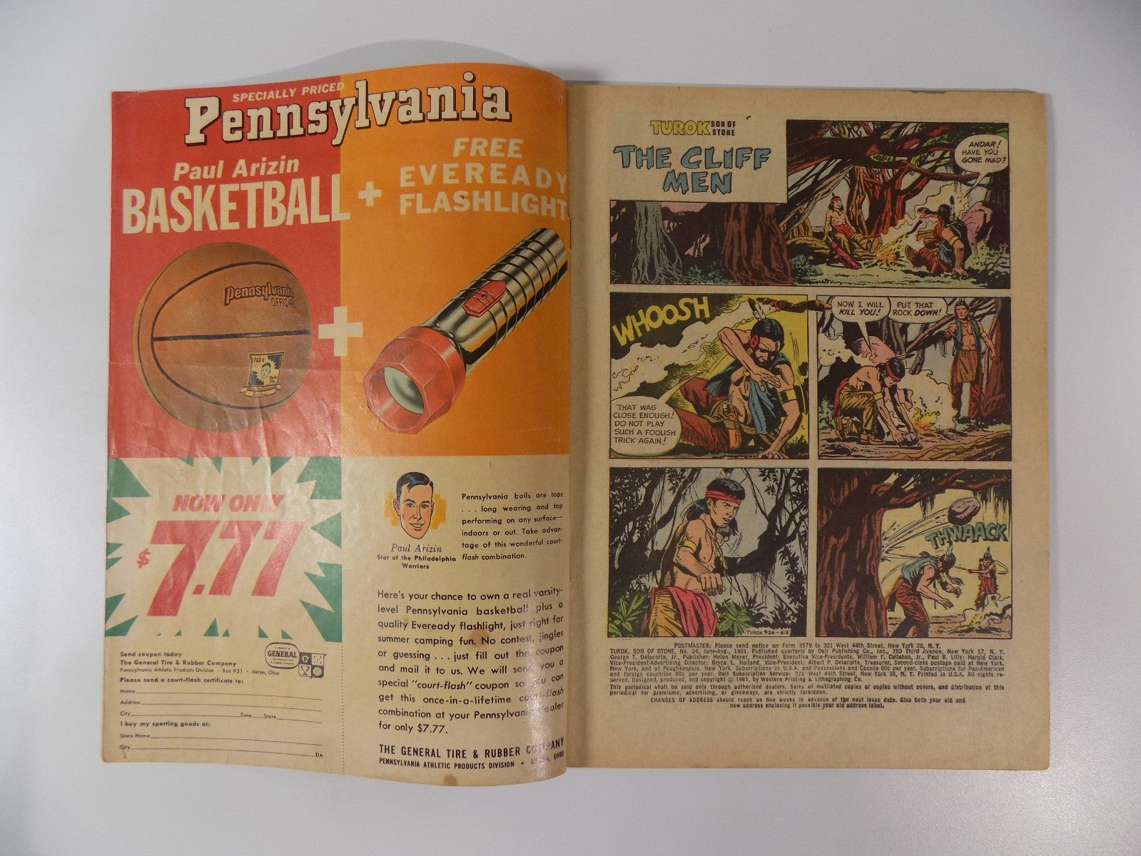 Turok Son of Stone #24 Dell Comic August 1961 Fine-