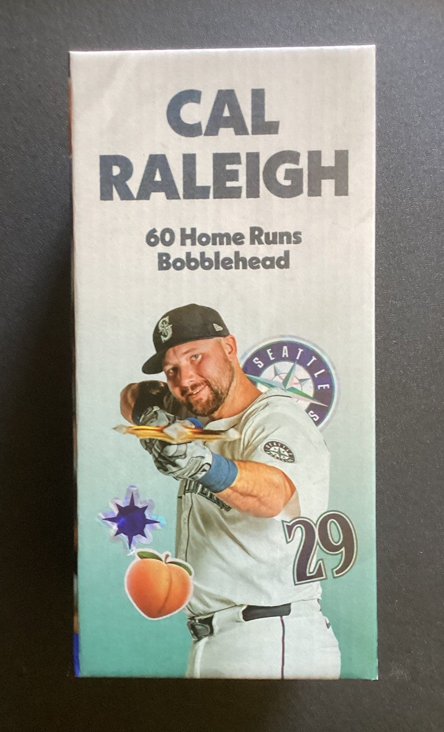 Seattle Mariners, Cal Raleigh,  60 Home Runs, Bobblehead- 6/28/26 -NIB!