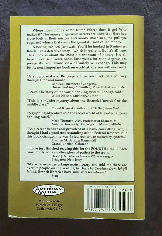 Creature from Jekyll Island - Griffin, Edward G - paperback (Like New) JD