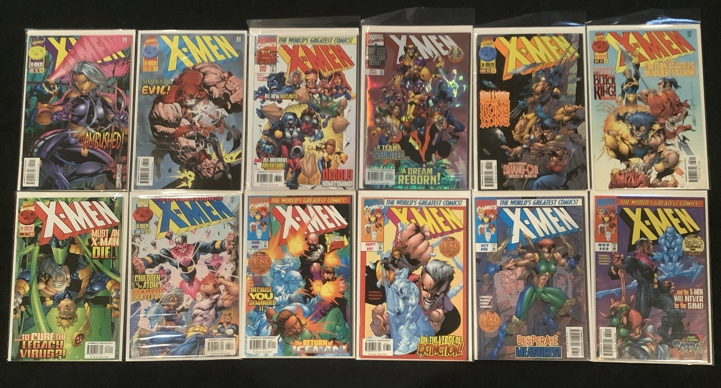 X-Men 1991 (Vol 2) Run #1-79 + Variants & Annuals! (See Photos) Jim Lee