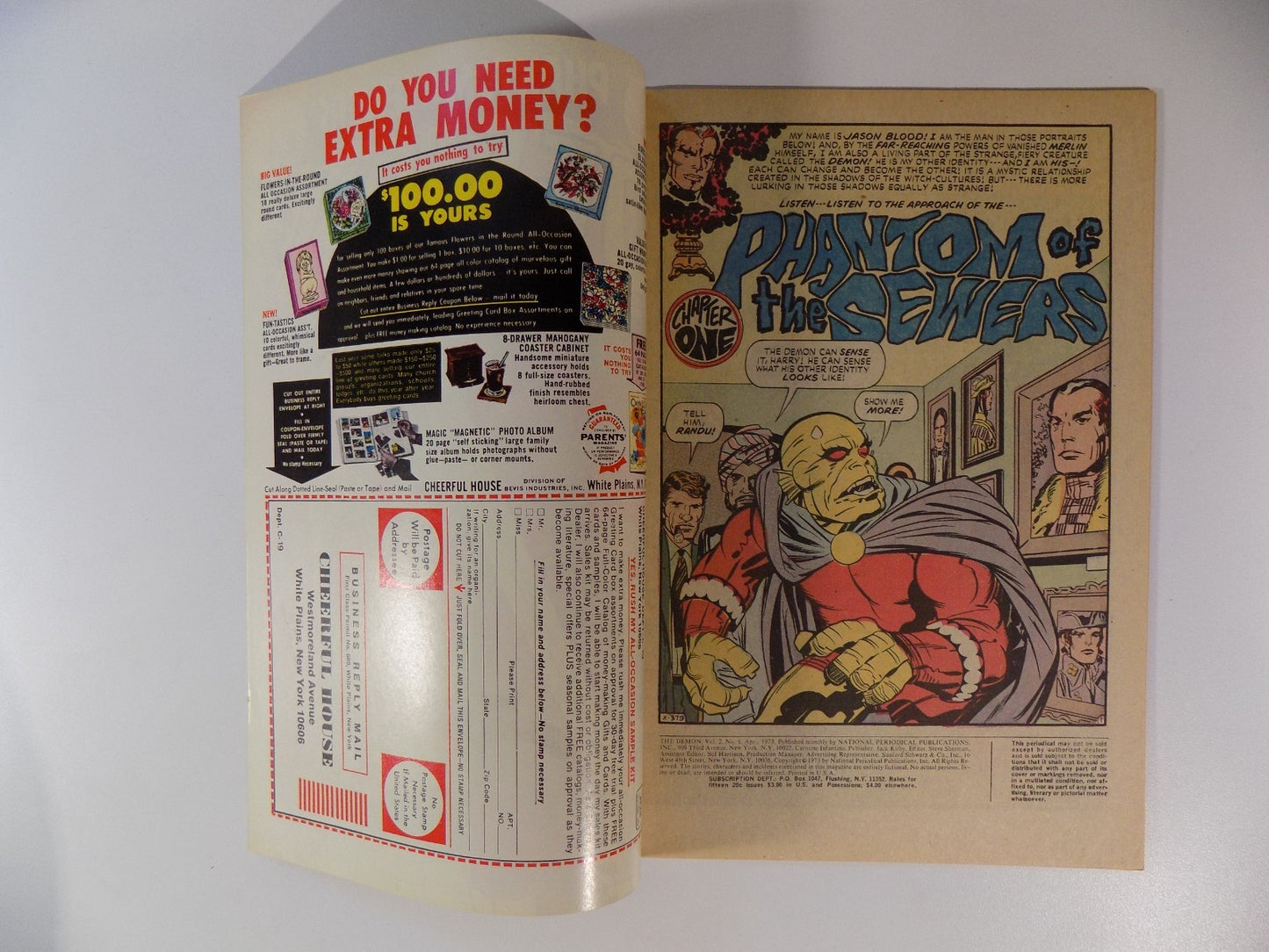 Demon #8 DC Comic April 1973 Very Fine+