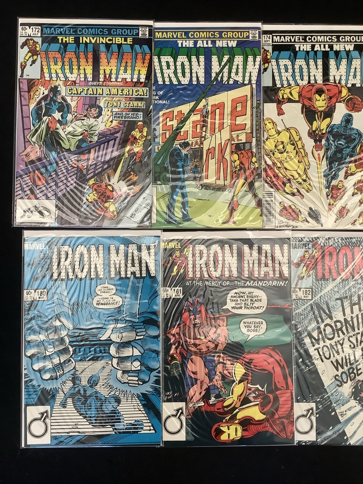 Iron Man #157-186 Comic Lot, Marvel, 1st App Rhodey As Iron Man, Obadiah Stane