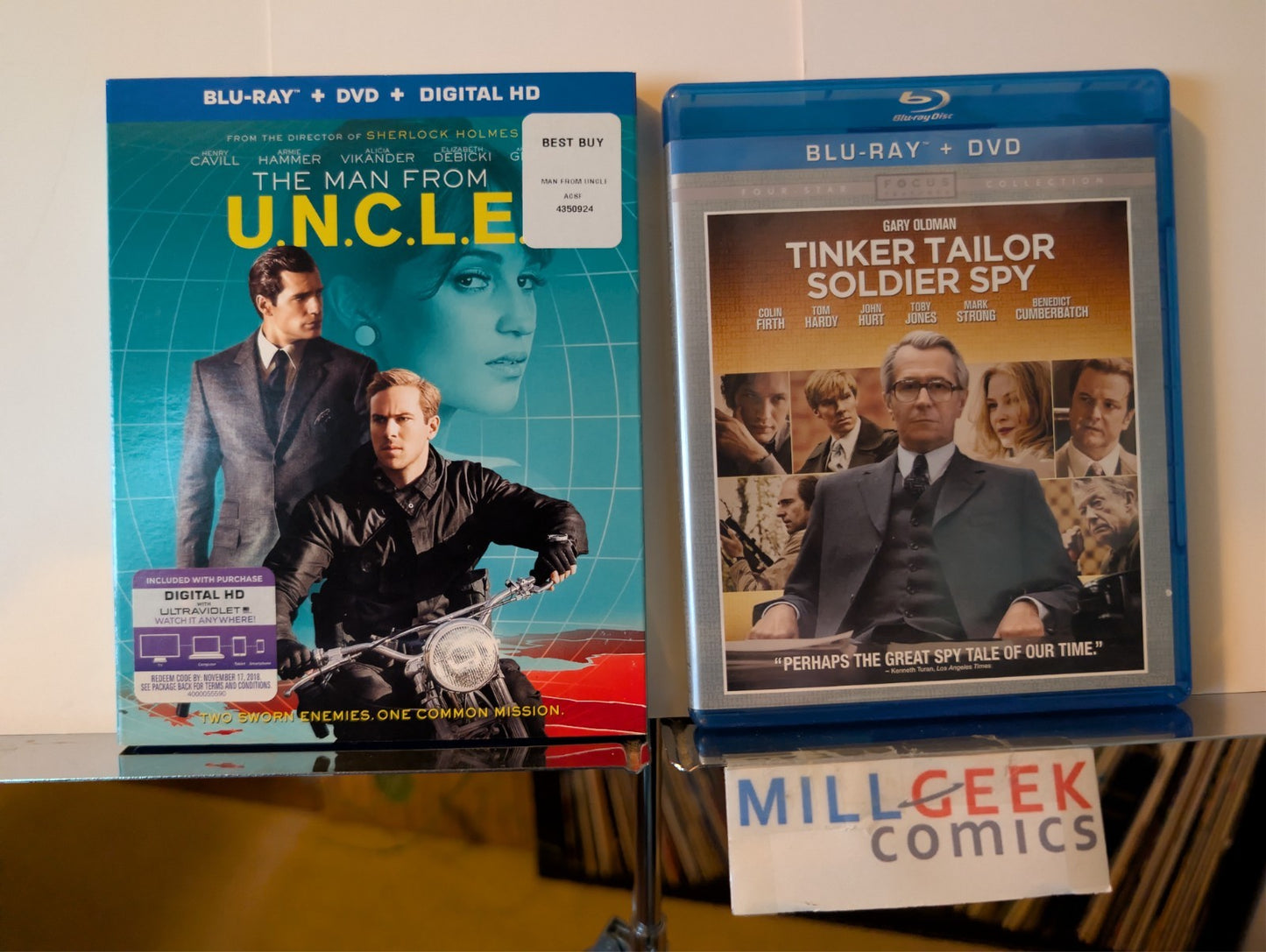 The Man from U.N.C.L.E. / Tinker Tailor Soldier Spy, 2 Movie Set (Blu-ray) -JD